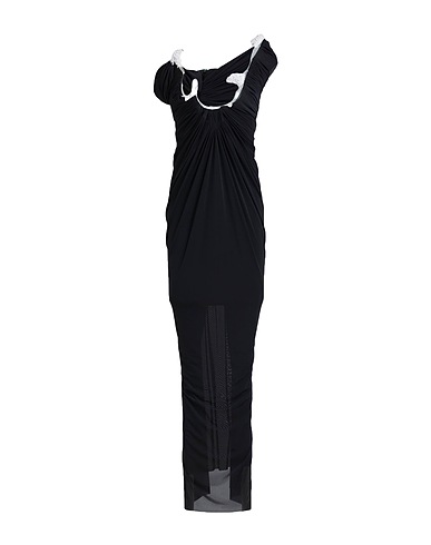 CHRISTOPHER ESBER Long dress Black 90% Nylon, 10% Lycra®, Brass
