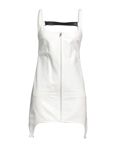 COURRÈGES Short dress White 88% Cotton, 10% Polyurethane, 2% Elastane