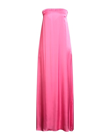 SEMICOUTURE Long dress Fuchsia 87% Acetate, 13% Silk