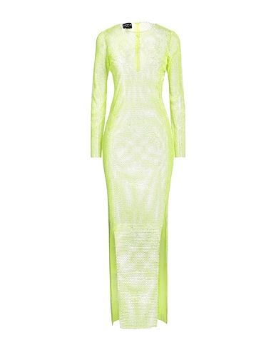 SANTA BRANDS Vestido de tubo Verde lima 50% Otras Fibras, 30% Poliéster, 20% Algodón