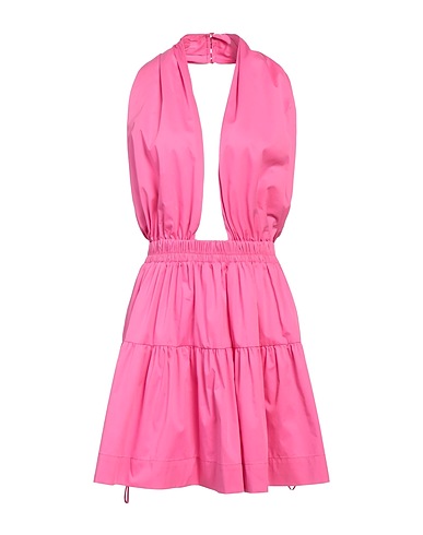 JIJIL Short dress Magenta 66% Cotton, 31% Polyamide, 3% Elastane