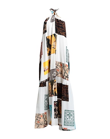 ERIKA CAVALLINI Long dress White 100% Silk