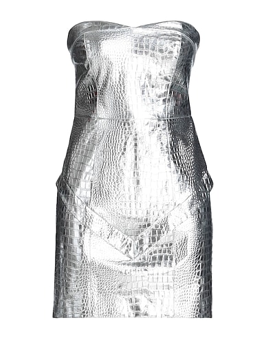 ROTATE BIRGER CHRISTENSEN Kurzes Kleid Silber 65% Polyester, 35% Polyurethan