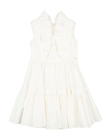 MONNALISA Shirt dress ABITO CON GALE POPELINE L
OFF WHITE 100% Cotton