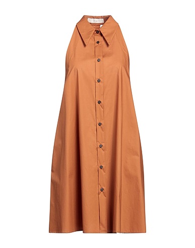 TELA Midi dress Camel 100% Cotton