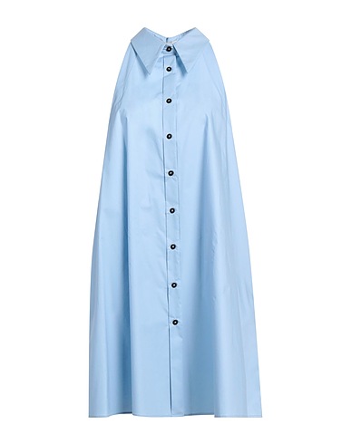TELA Midi dress Light blue 100% Cotton