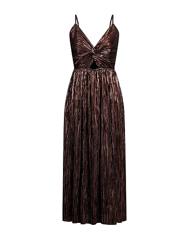 SABINA MUSÁYEV Midi dress Bronze 100% Polyester