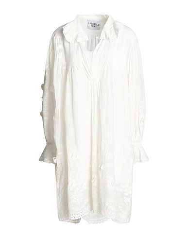 LAURENCE BRAS Short dress White 100% Cotton