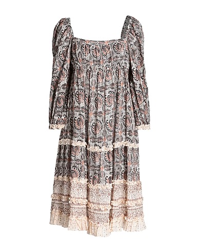 ULLA JOHNSON Midi dress White 70% Cotton, 30% Viscose