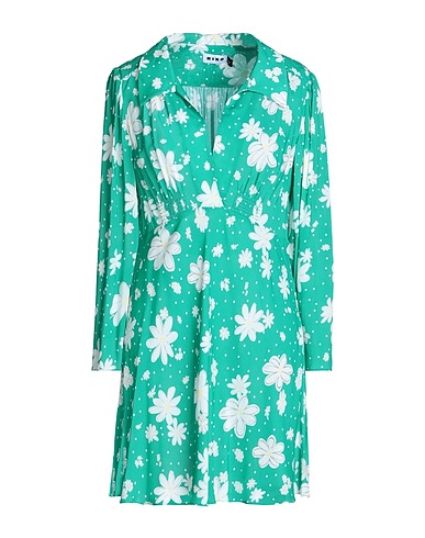 RIXO Short dress Green 100% Viscose