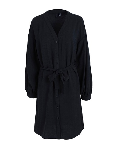 VERO MODA Vestito corto Nero 50% Poliestere, 50% Poliestere riciclato