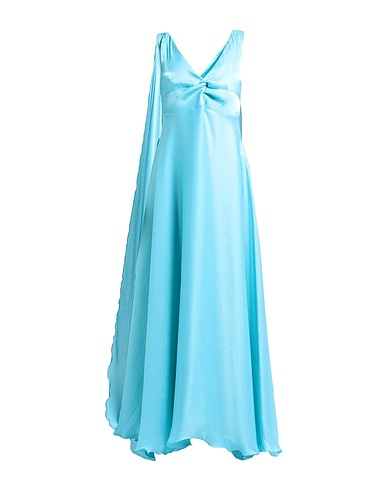 ACTUALEE Vestito lungo Turchese 100% Poliestere