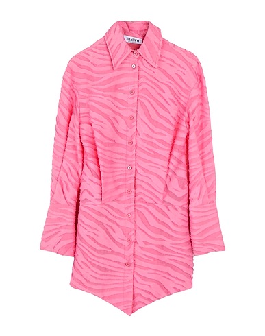 THE ATTICO Shirt dress Pink 93% Cotton, 7% Polyamide