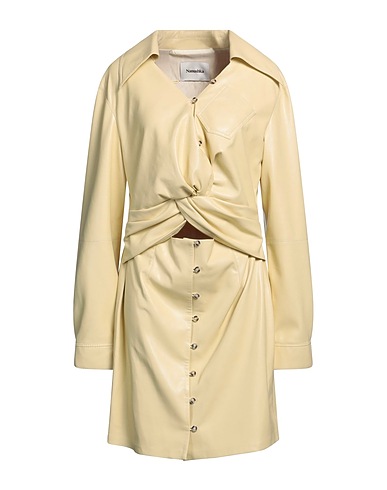 NANUSHKA Vestito chemisier Beige 60% Poliuretano, 40% Poliestere