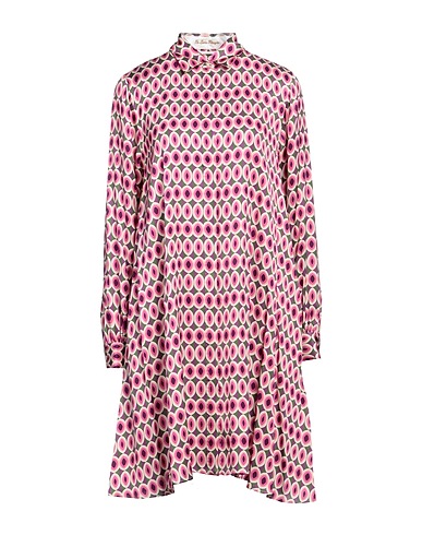 LE SARTE PETTEGOLE Shirt dress Fuchsia 100% Viscose