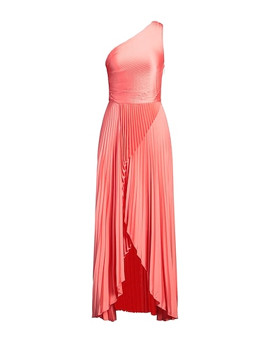 SIMONA CORSELLINI Long dress Salmon pink 100% Polyester