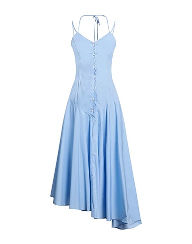 MSGM Vestito midi Celeste 100% Cotone