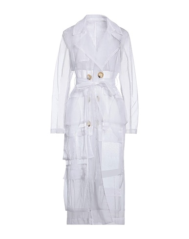 ACT N°1 Double breasted pea coat White 100% Polyamide