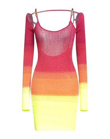 GCDS Sheath dress Garnet 60% Viscose, 27% Polyester, 13% Metallic fiber