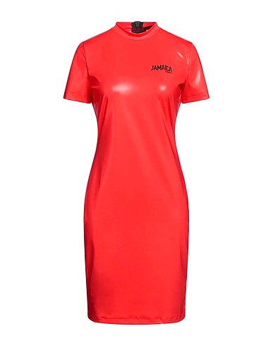 DSQUARED2 Sheath dress Red 78% Polyester, 22% Elastane
