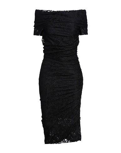 PHILOSOPHY di LORENZO SERAFINI Midi dress Black 87% Polyamide, 13% Elastane
