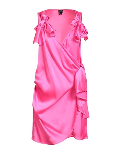 PINKO Wrap dress FUCSIA 97% Polyester, 3% Elastane