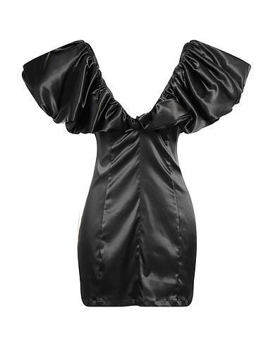 NO SECRETS Short dress Black 90% Polyester, 10% Elastane