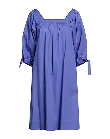 ROSSO35 Midi dress Mauve 97% Cotton, 3% Elastane