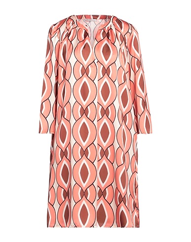 BIANCOGHIACCIO Vestito corto Salmone 100% Poliestere