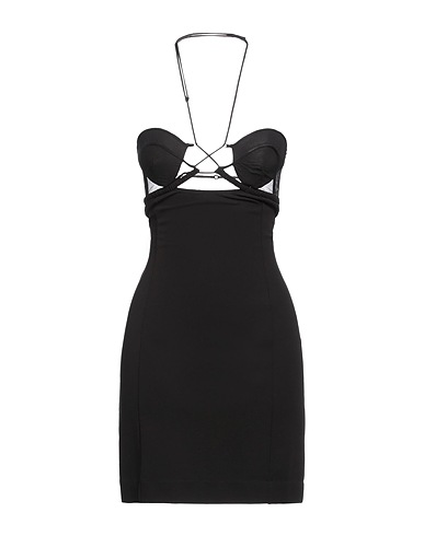 NENSI DOJAKA Short dress Black 83% Viscose, 12% Polyamide, 5% Elastane