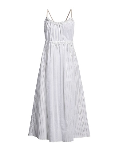 ERIKA CAVALLINI Long dress White 78% Cotton, 22% Silk
