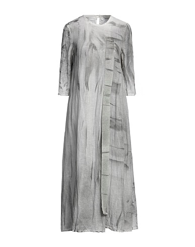 UN-NAMABLE Midi dress Grey 50% Linen, 50% Cotton