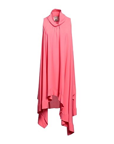 SEMICOUTURE Midi dress Pink 65% Acetate, 35% Silk