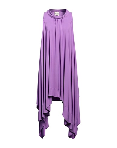 SEMICOUTURE Midi dress Mauve 65% Acetate, 35% Silk