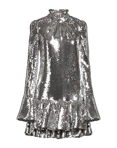 RABANNE Sequin dress Silver 100% Polyester