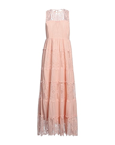 TWINSET Long dress Blush 100% Cotton, Polyamide