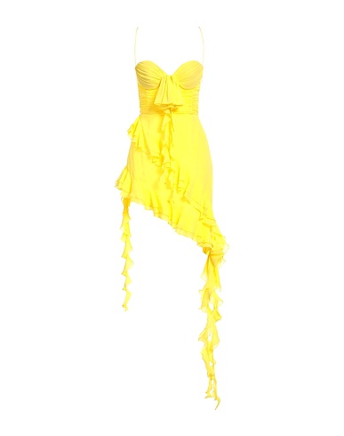 ALESSANDRA RICH Short dress Yellow 100% Silk
