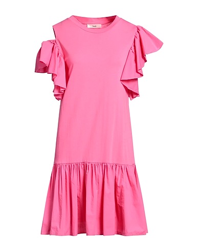 SUOLI Short dress Fuchsia 100% Cotton