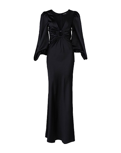 ACTUALEE Long dress Black 100% Polyester