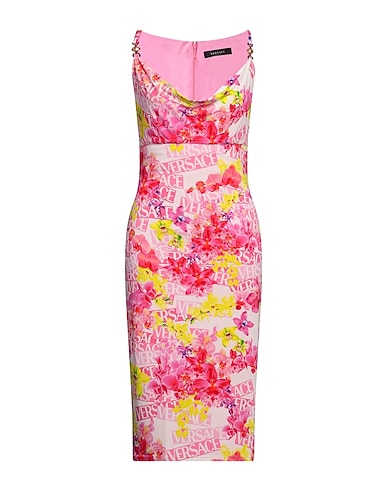VERSACE Midi dress Light pink 100% Viscose