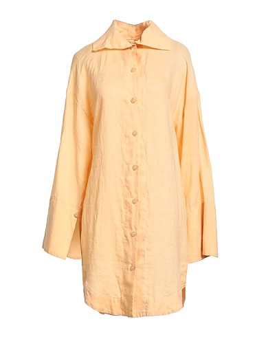 ERIKA CAVALLINI Shirt dress Apricot 100% Linen