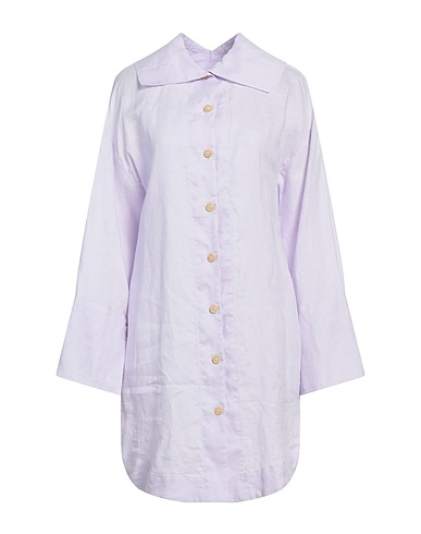 ERIKA CAVALLINI Shirt dress Lilac 100% Linen
