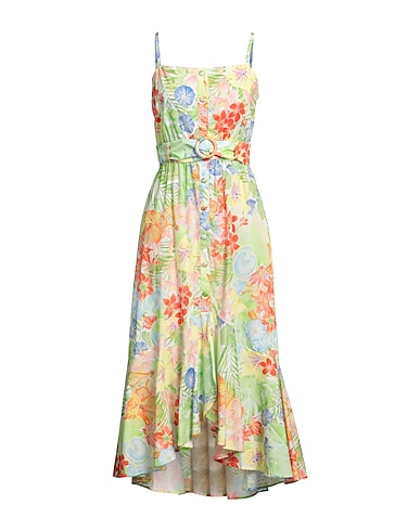 HAYLEY MENZIES Midi dress Light green 100% Organic cotton
