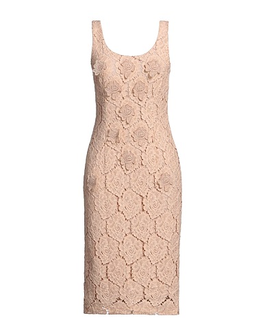 MAX MARA STUDIO Midi dress Sand 82% Cotton, 18% Polyamide