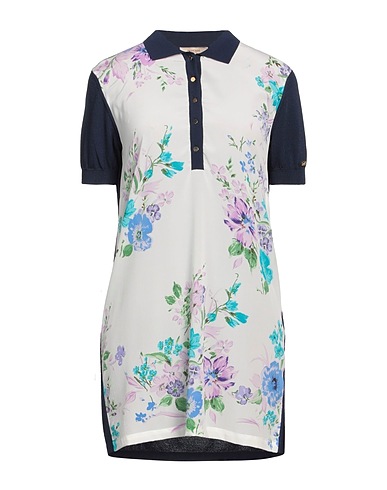 MARANI JEANS Short dress White 90% Silk, 10% Polyamide