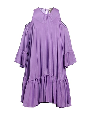 SEMICOUTURE Vestito corto Malva 69% Cotone, 31% Seta