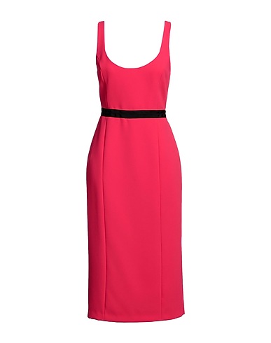 PINKO Midi dress Fuchsia 100% Polyester, Viscose