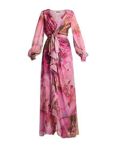 ALBERTA FERRETTI Long dress Fuchsia 100% Silk
