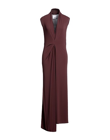 ERIKA CAVALLINI Elegant dress Dark brown 75% Acetate, 20% Polyamide, 5% Elastane