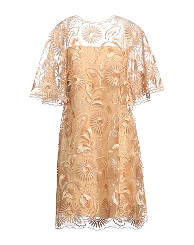 ALBERTA FERRETTI Short dress Sand 100% Polyester